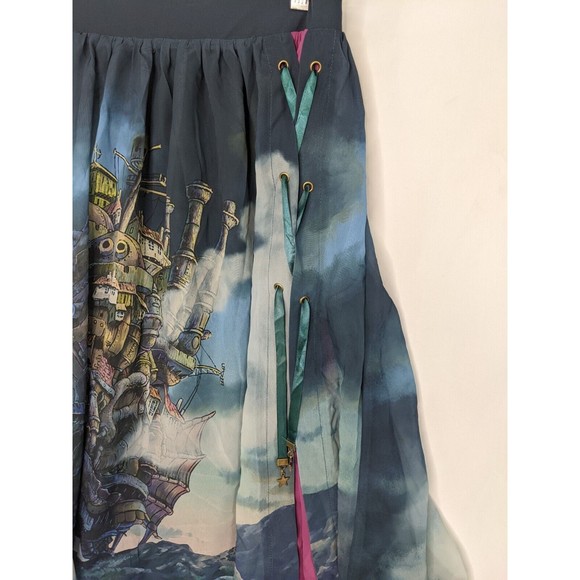 Her Universe Studio Ghibli Howl's Moving Castle Lace-Up Castle Skirt - Picture 4 of 7